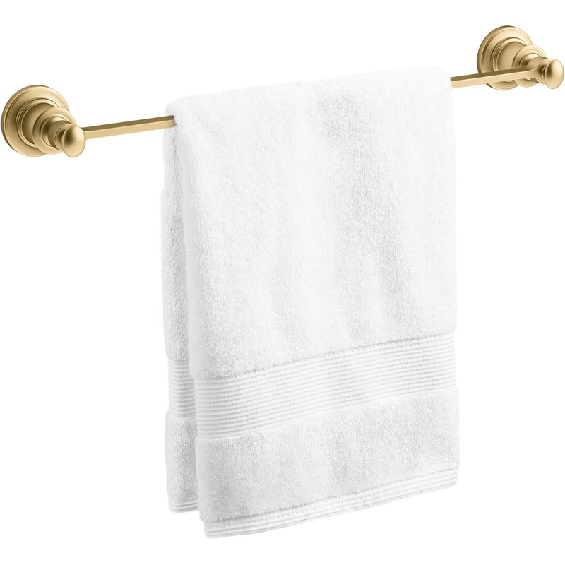 Relic Towel Bar, 18"W, Vibrant Brushed Moderne Brass