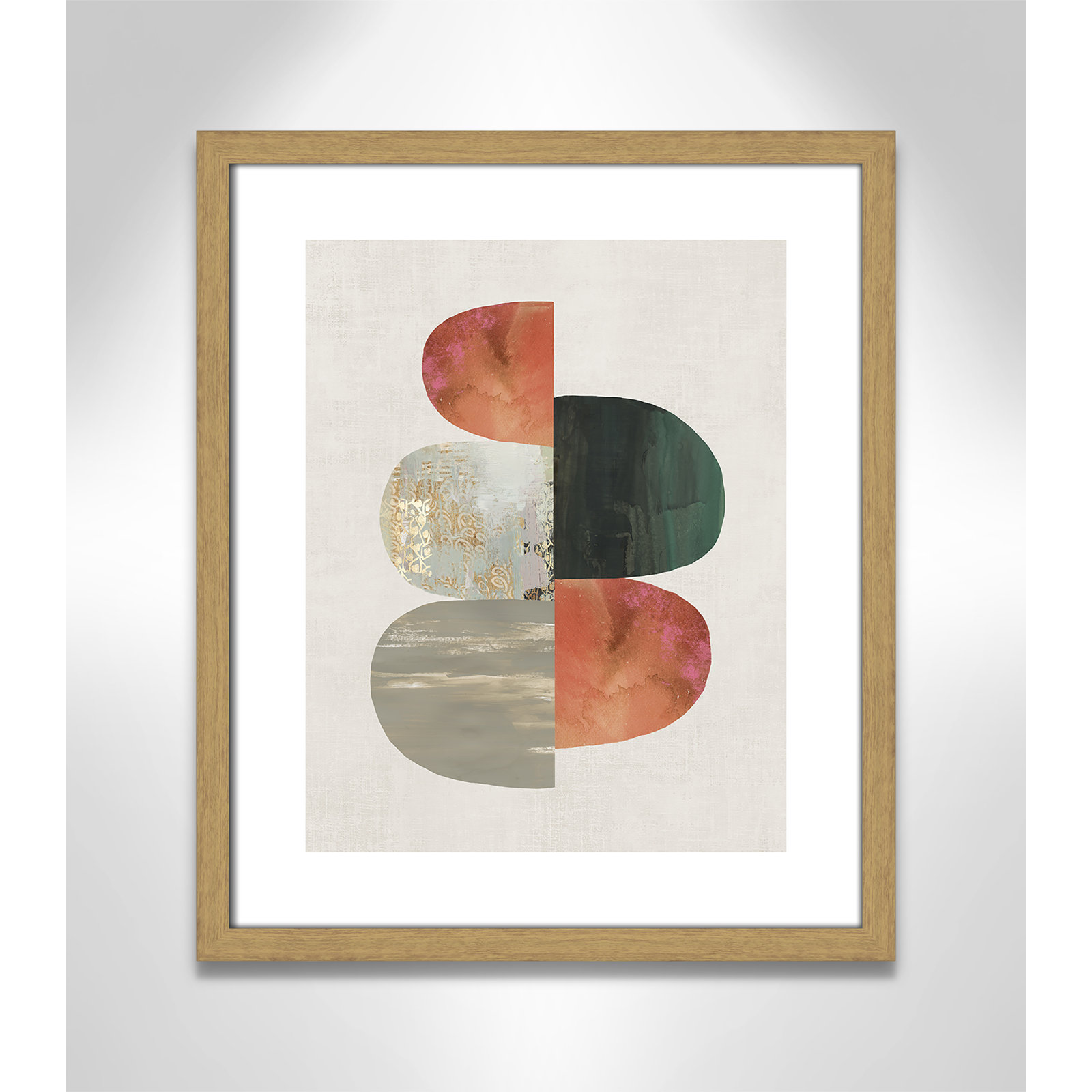 Evolving Energy II by Tom Reeves - Print, 19" H x 16" W, Framed Print, Beige