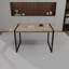 Ensemble de table de salle à manger 59 pièces en bois aggloméré 59 po et 4 pièces, ensemble de table de salle à manger de style médiéval en bois-1954619130
