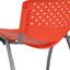 Chaise empilable en plastique Memphis d'une capacité de 880 lb avec structure thermolaquée-29577317