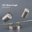 Luminaire sur rail 4 lumières avec têtes réglables et 4 ampoules incluses-109583303-109583308