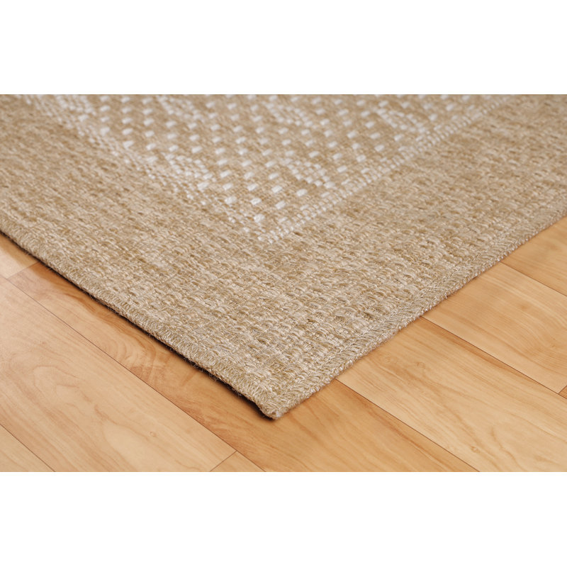 Tapis intérieur / extérieur tissé à la machine Donajean, Tapis de couloir 2 pi 7 po x 6 pi 6 po