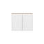 Meuble de cuisine mural à 2 portes, à monter soi-même, 30,5 cm (P) x 76,2 cm (L) x 61 cm (H), blanc-118486894-139216743