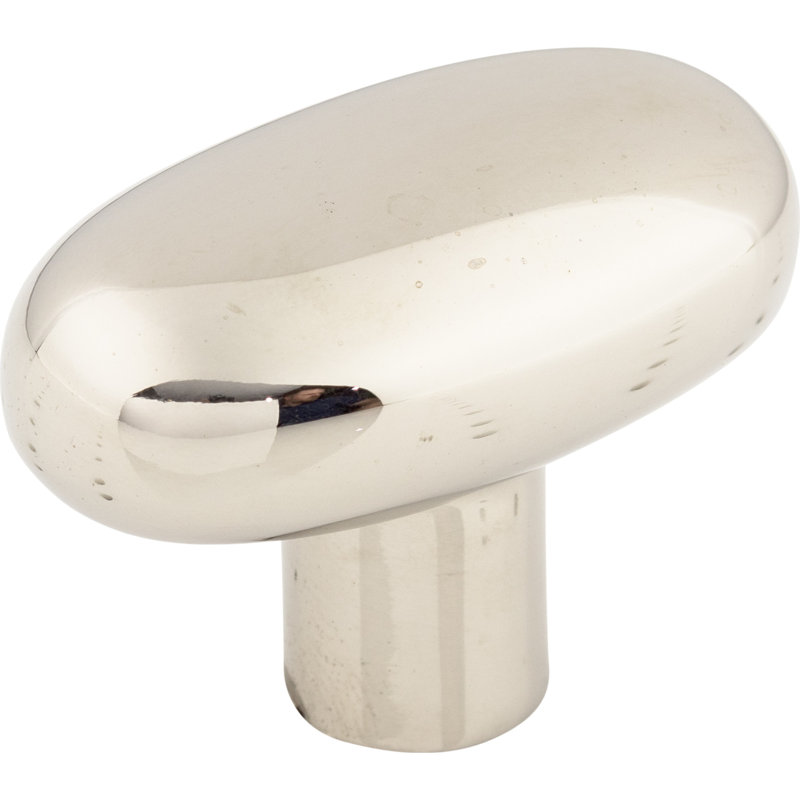 Aspen Oval Knob, Polished Nickel, 2" Length