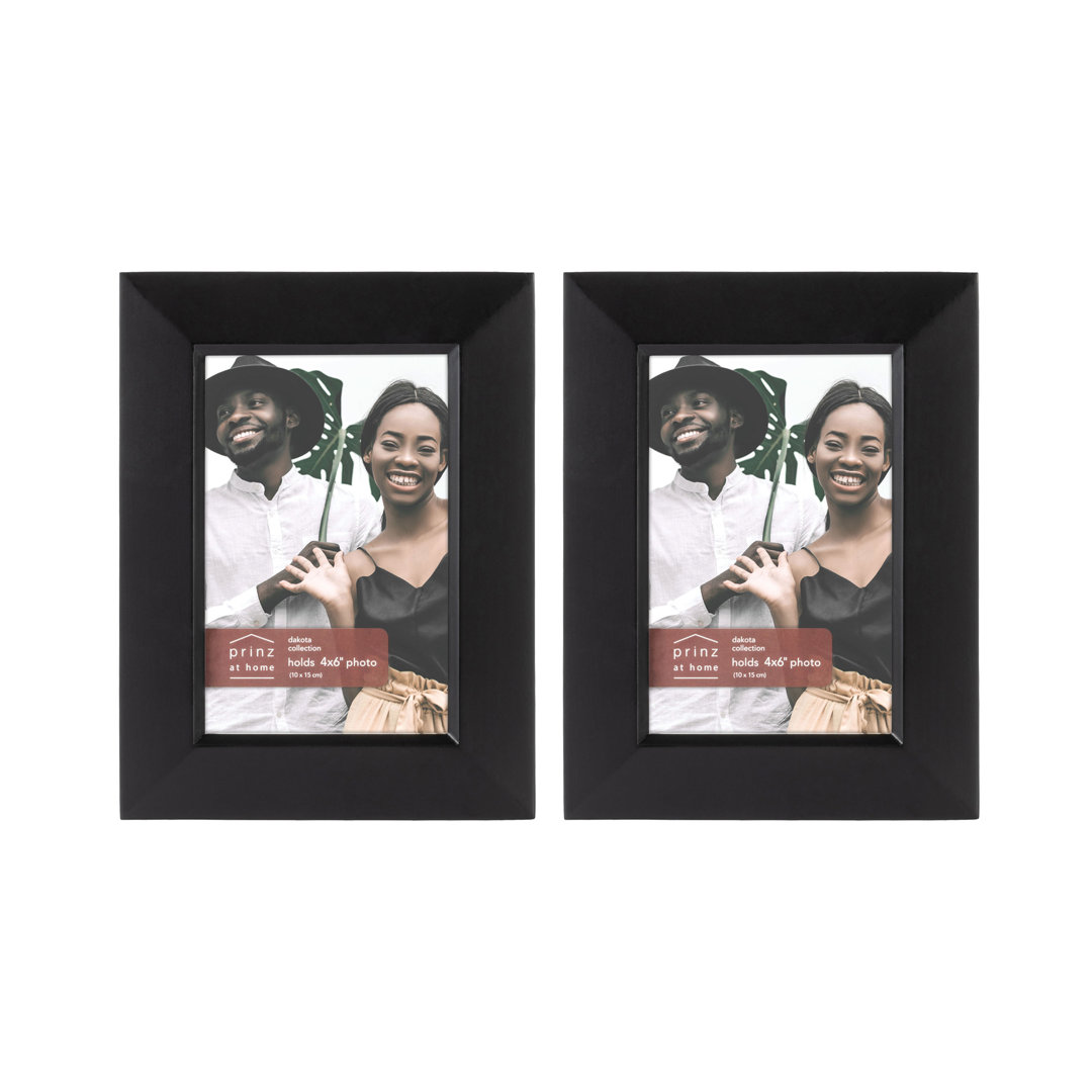  Prinz Dakota Wood Wall or Tabletop Picture Frame - Two Photo Frame Set Prinz 