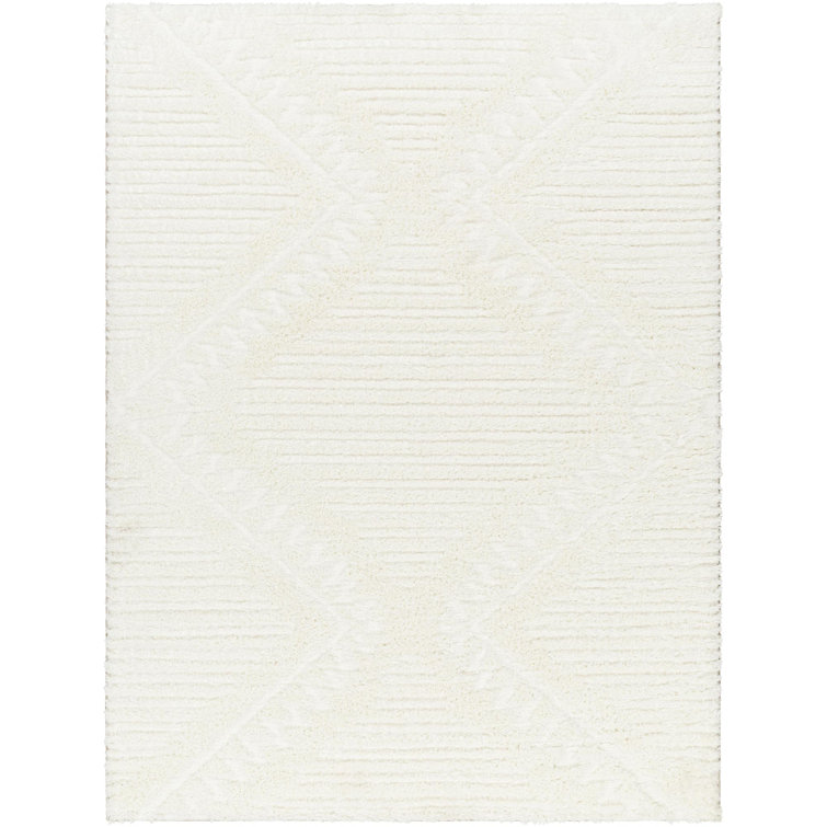Khlani Kaja Southwestern Cream Shag Area Rug