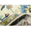 Tapis crème crème à motif floral Oushak 6 x 9