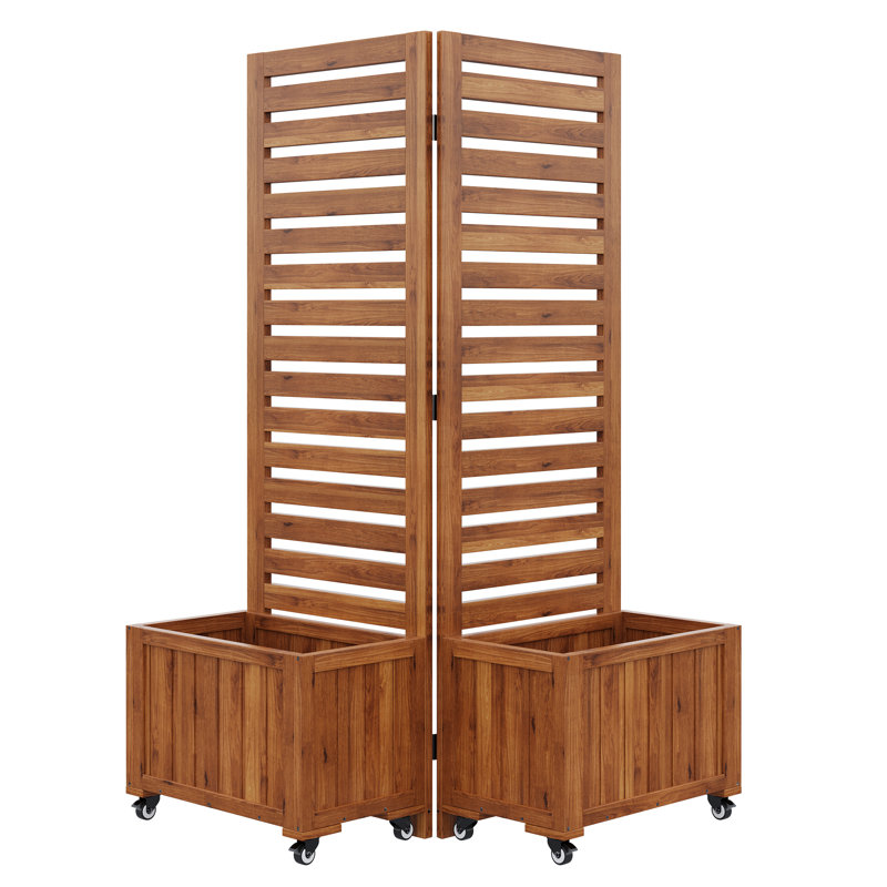Wood Planter Box, Brown