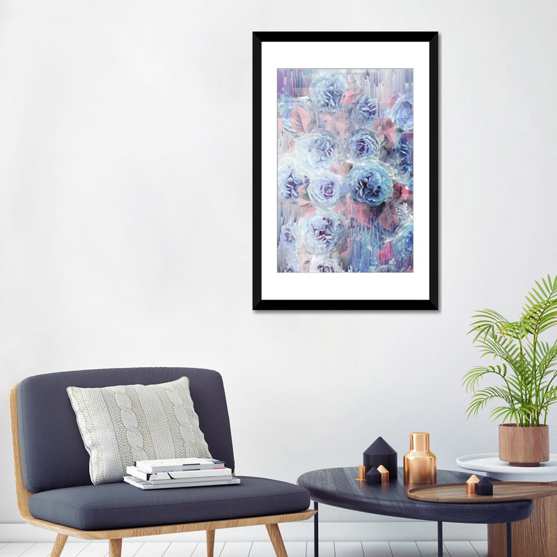 «Waiting for Spring», impression sur toile, Papier d'art encadré noir, Blanc, H 24 po x l 16 po x P 1 po