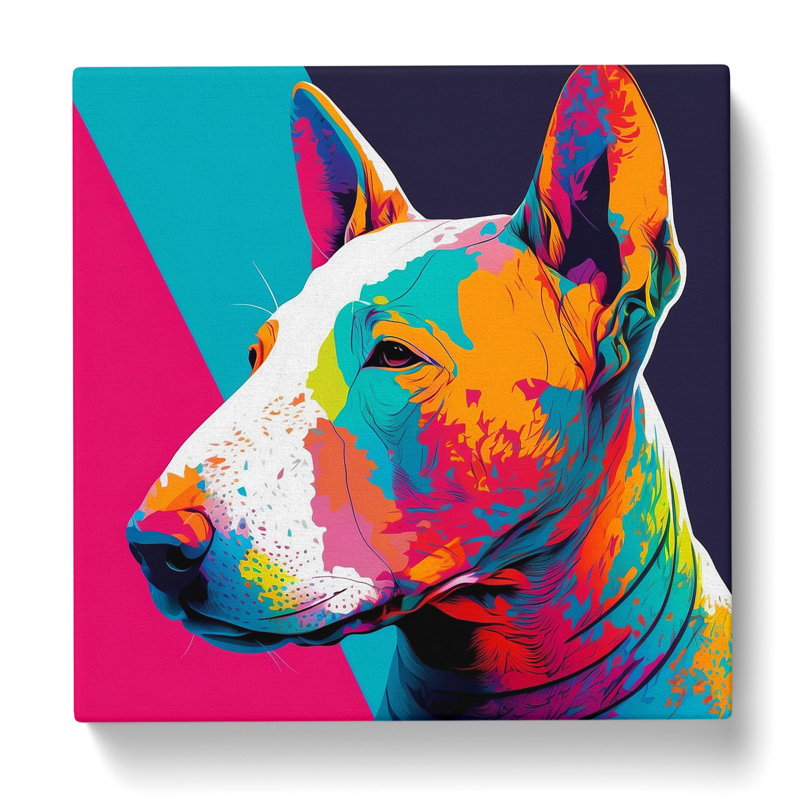 English Bull Terrier Fauvism - No Frame Print