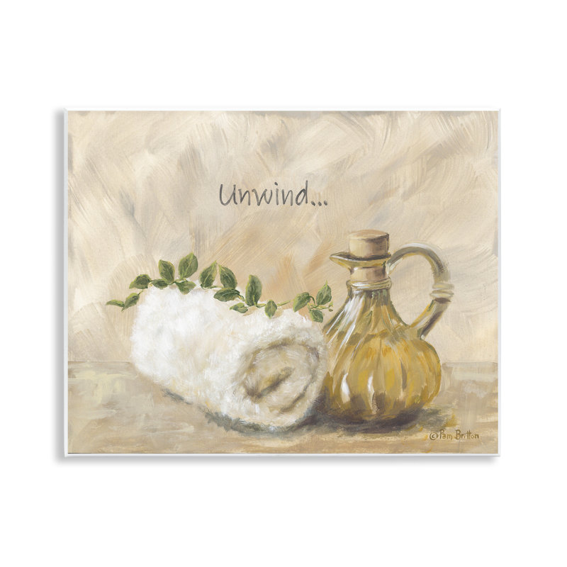 «Unwind Bath Bath», plaque par Pam Britton