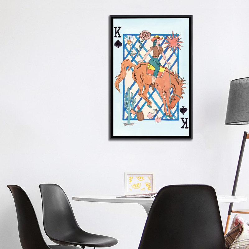 Range Rider III, reproduction d'art sur toile encadrée, H 40 po x l 26 po, Toile à cadre flottant sans passe-partout