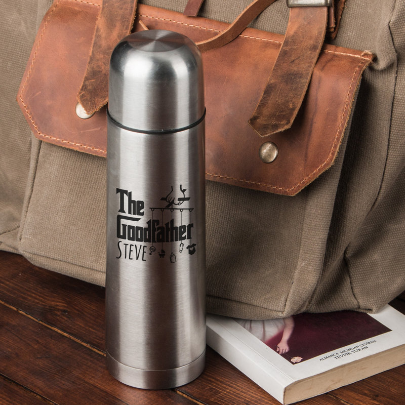 Zarify Stainless Steel Water Bottle, Yes