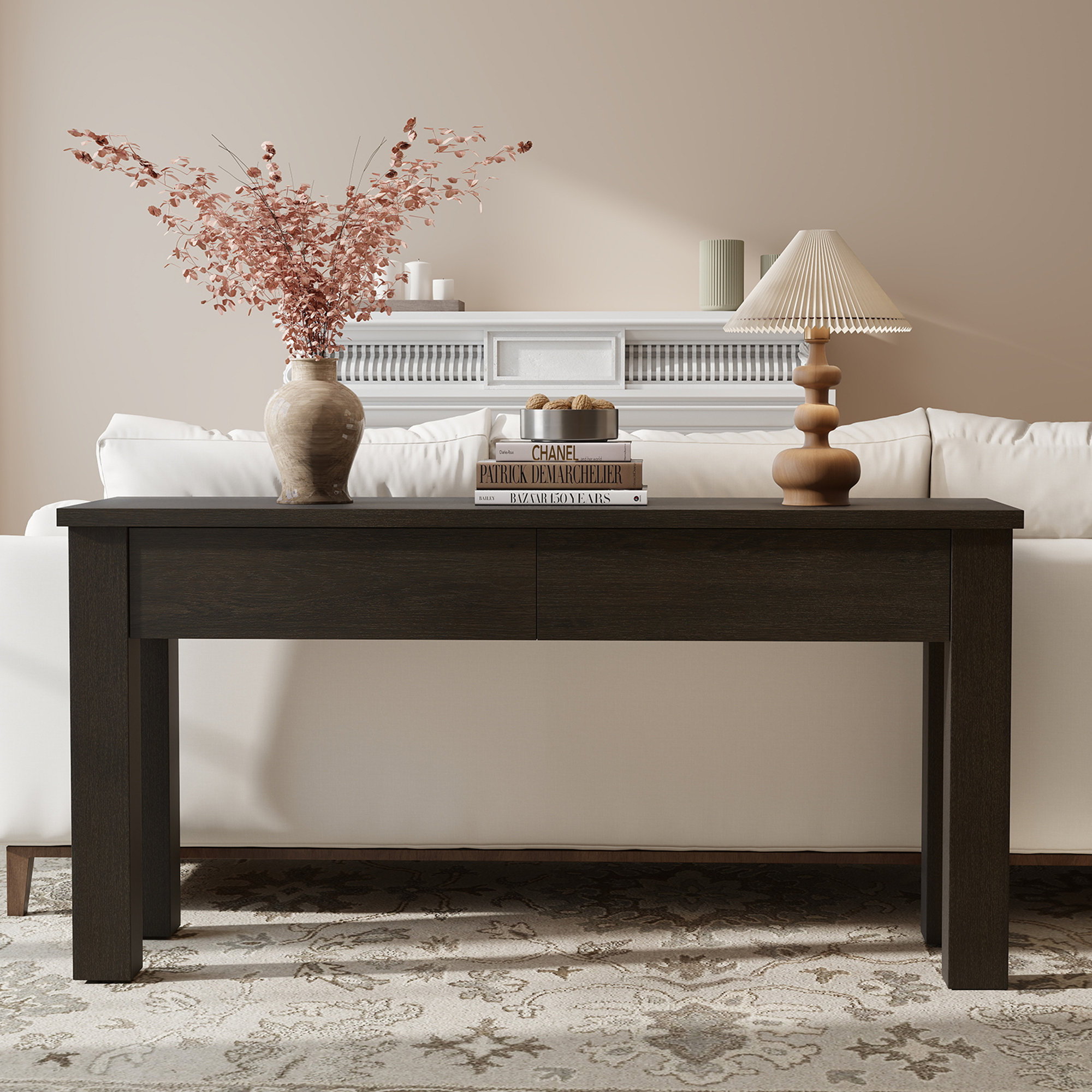 Dutton Console Table, Cracked Espresso