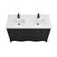 60" Solid Wood Sink Vanity  With 1' Artificial Stone Top-439160361
