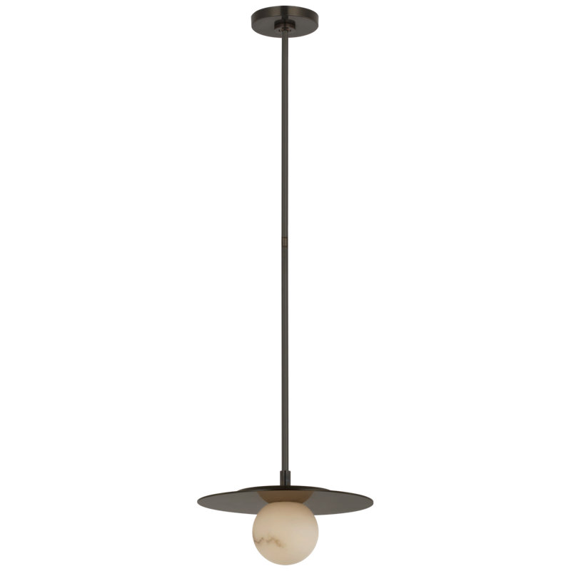 Pertica 1 - Light LED Pendant, 49.25" H x 12" W x 12" D, Mirrored Bronze