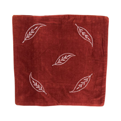 Alroy Floral Red Square Throw Cushion
