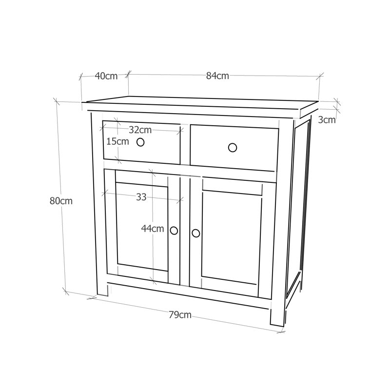 Epps 84cm Sideboard