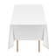 Nappes blanches pour tables rectangulaires, 60 x 102 pouces, vêtements de table réutilisables et lavables à la machine, housses de table en tissu de polyester infroissable pour mariage, fête, banquet