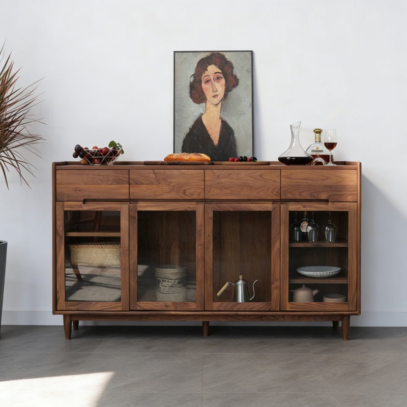 Retro and minimalist style sideboard