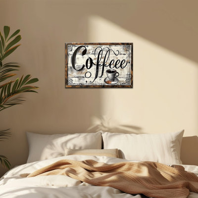 Grand café sur toile, art mural de cuisine rétro, affiche de tasse de ferme rustique, œuvre d'art pour la salle à manger, décoration murale prête à être suspendue, impressions sur toile encadrées, 32 po x 48 po