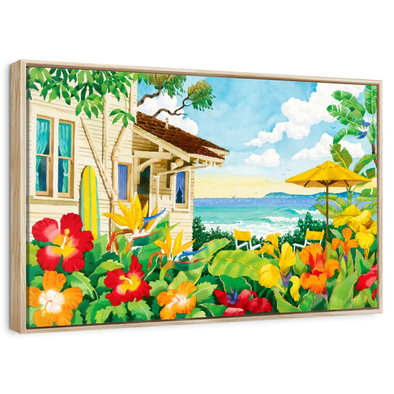 The Good Life, Cadre flottant en bois naturel, 43 po x 29 po