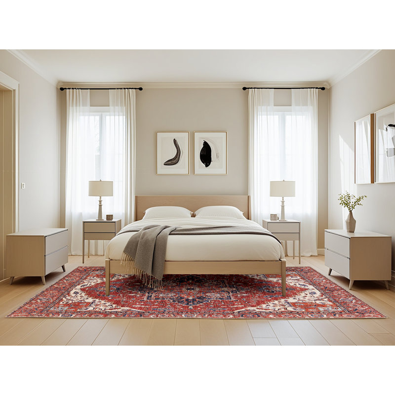 Harahan Oriental Indoor Rug, Rectangle 5' x 8'
