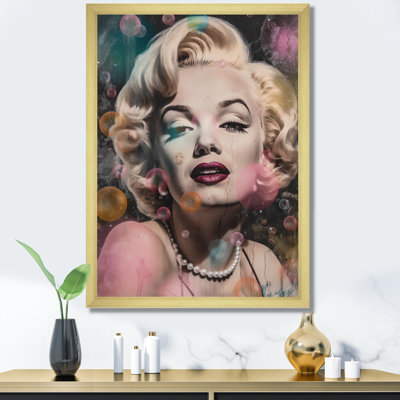 Rétro Marilyn Manroe sur toile