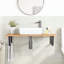 Breyen 100cm Solid Wood Bathroom Vanity Top-593419558