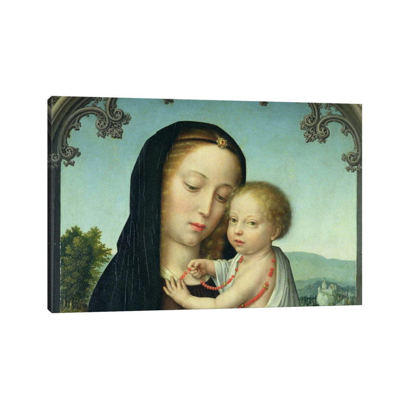 Virgin And Child - Wrapped Canvas Painting, 66.04 cm H x 45.72 cm W x 1.91 cm D