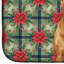Tapis de vaisselle Red Bullmastiff Christmas PoinsettIas