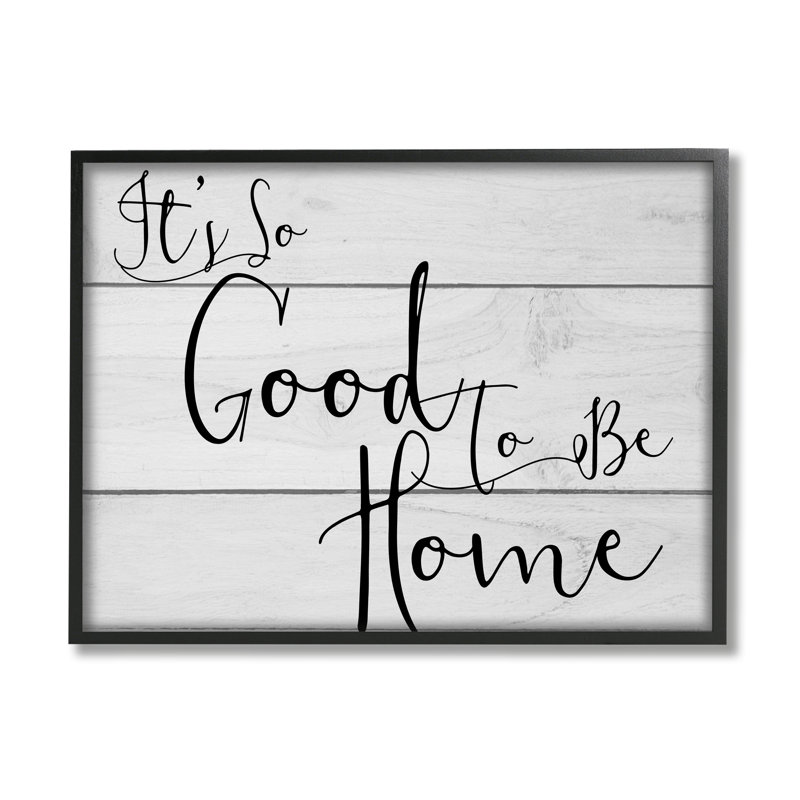 «It's So Good To Be Home», L 24 po x H 30 po, Giclée encadrée noir minuit