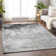 Machine Washable Indoor/Outdoor Xhevrie Gray Rug