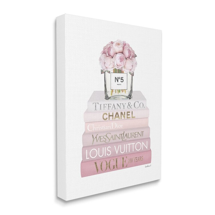 The Stupell Home Decor Collection Fashion Designer Bookstack Pink  Watercolor by Amanda Greenwood Floater Frame Culture Wall Art Print 25 in.  x 31 in. agp-212_ffl_24x30 - The Home Depot