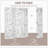 5.5' 4 Panel Room Divider Folding Privacy Screen, White, Rustic Charm For Instant Space Partitioning