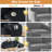 118" Modular Sectional, Cloud Sectional Couch with Deep Seat, Modern Modular Sofa with L Shaped Comfy Cloud Upholstered Boneless Couches for Living Room Bedroom, Black-809775644