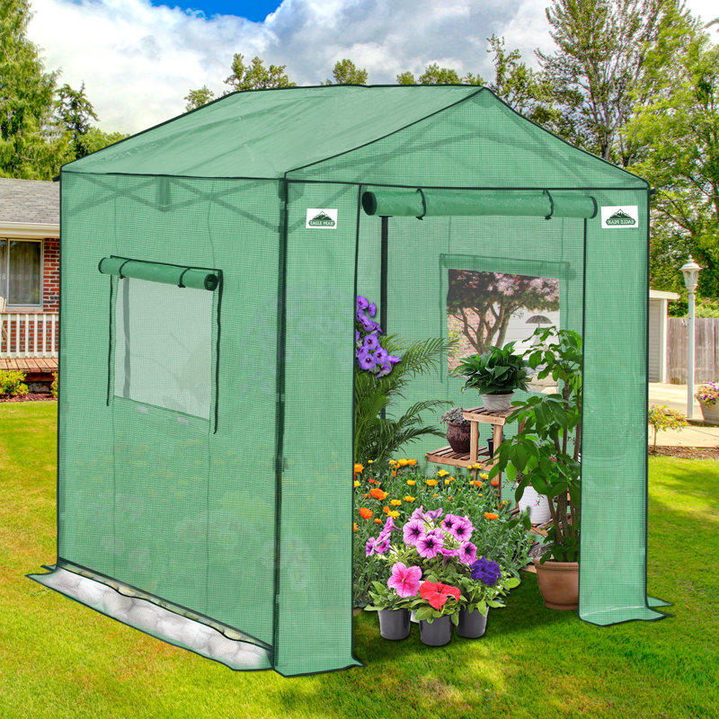 Serre escamotable portative 6x6, Vert