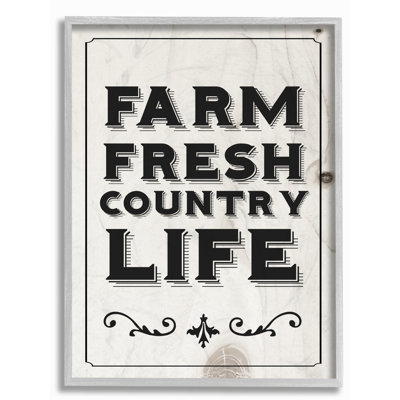 « farm fraîche country life », art textuel