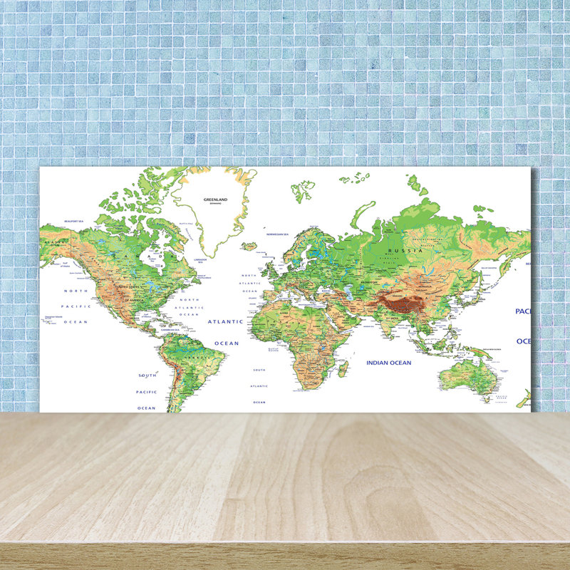 Adelei 50cm W x 100cm L Glass Peel and Stick Panel