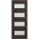 Dalle de porte standard en bois manufacturé et en verre Avon 07 à 08