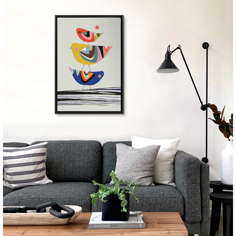 «The Family Tree» par Rachel Lee 3 Birdies Studio, reproduction d'art sur toile encadrée, H 33 po x l 23 po, Noir