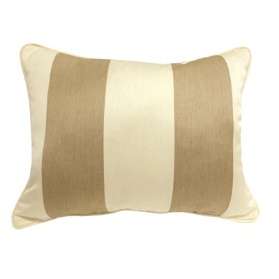 Striped Sunbrella® Outdoor Reversible Throw Pillow