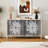 Modern 4-Door Sideboard Buffet Cabinet With Adjustable Shelves And Enhanced Safety, Perfect For Organized Storage In Any Room-894345063