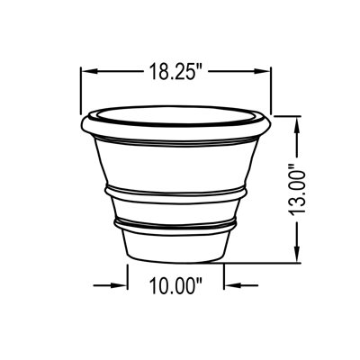 Pot à fleur en pierre Classic
