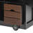 54" Farmhouse Kitchen Island With Drop Leaf, Power Outlet, Kitchen Storage Cart With 2 Doors, 2 Drawers, Rolling Kitchen Island On 4 Large Wheels With Spice Rack For Kitchen, Dining Room, Black-875192863