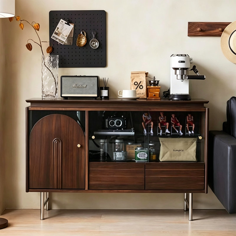 Buffet arrondi à large comptoir, H 31,50 po x l 47,24 po x P 15,55 po