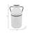 Decorative Metal Iron Vase with Ribbed Base and Side Handles - Vintage-Inspired Cylindrical Silhouette for Eye-Catching Display and Timeless Accent Decor-1500396970