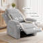 Fauteuil inclinable en velours Brunell-132269756