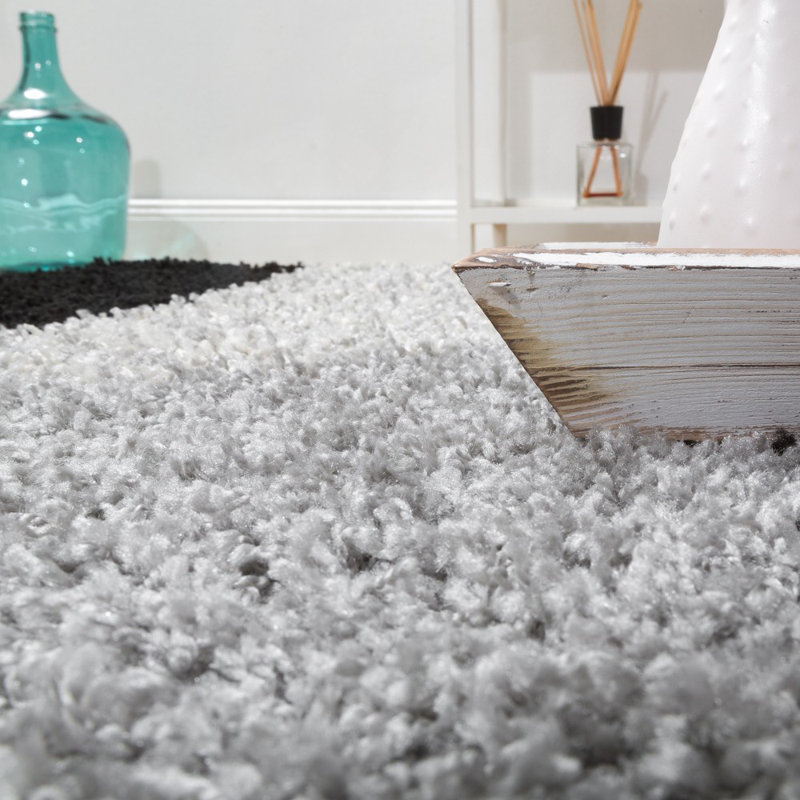 Averi Shaggy Grey/Red/Black Rug, Runner 70 x 250cm