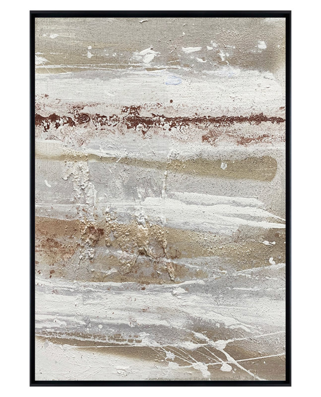 Velora Single Picture Frame Painting on Wood, Black, 150 cm H x 90 cm W